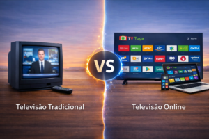 televisão tradicional vs televisão online